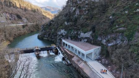 Galería construida en Santesteban para mejorar la seguridad de la Vía Verde del Bidasoa