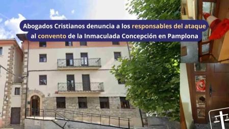 Imagen compartida en X por la Fundación Española de Abogados Cristianos para denunciar el ataque