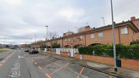 Hilera de unifamiliares en el barrio de San Jorge.