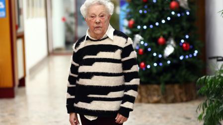 Juana Cerrada, en la Casa de Misericordia en la Navidad de 2022.