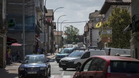Imagen de la travesía de Irurtzun, de la que parte la calle Estella.