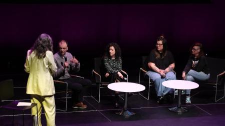 Imagen de la presentación de 'Gure Moneta' en Rentería este miércoles.