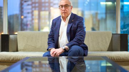 Alejandro Blanco, presidente del COE, en Pamplona.