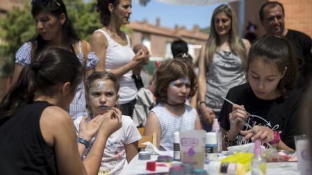 Fiesta de las familias del Programa de Aprendizaje en Inglés (PAI), en el colegio público Lorenzo Goicoa (Villava), en una imagen de archivo.