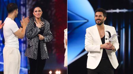 María Peláe y Antoñito Molina, felices con sus premios en el Festival Viña del Mar