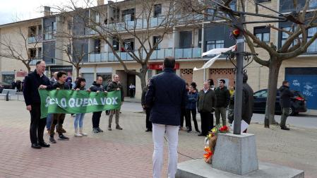 Acto de Vox en Caparroso en homenaje a Pablo Rada.