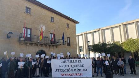 Imagen de la concentración realizada en Murillo el Fruto