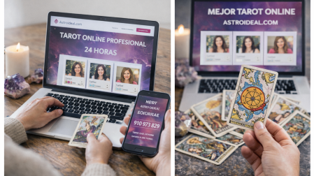 Astroideal.com permite que el usuario elija directamente con qué tarotista desea hablar