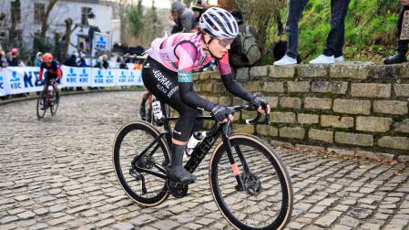Idoia Eraso, en la Omloop Nieusblad.
