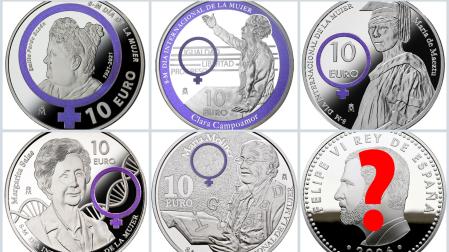 Monedas acuñadas con motivo del 8-M