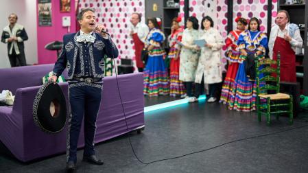 Un momento del ensayo general de ‘Ay de mí llorona’