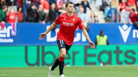 Budimir marcó su gol número 13 en esta Liga