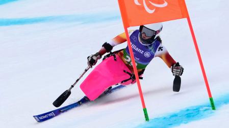 La esquiadora española Audrey Pascual logró este martes la medalla de oro en combinada en los Juegos Paralímpicos de Milán Cortina