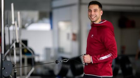 Luis Sánchez, en la clínica de rehabilitación TDN.
