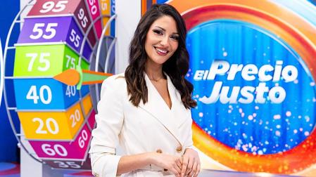 Tania Medina, en el plató de 'El precio justo'