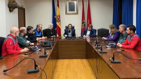 Celebración de la junta de seguridad de Peralta en la que se adhirió al sistema VioGén