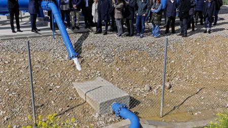 Inauguración de la terminación de unas 13.000 hectáreas de la Ampliación de la Primera Fase del Canal de Navarra en abril de 2025