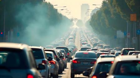 Contaminación producida por la combustión de los coches