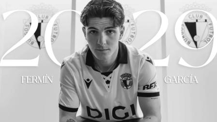 Fermín García ha renovado con el Burgos CF hasta 2029