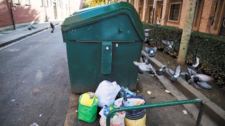 Imagen tomada hace dos años en el barrio de San Pedro de la Rochapea