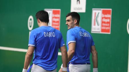 Joseba Ezkurdia y Darío Gómez, en Tolosa.