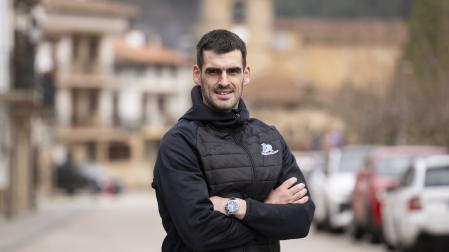 Joseba Ezkurdia, ayer por la mañana en una calle de Arbizu