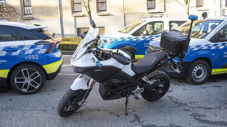 Imagen de una de las motocicletas cedidas por la Policía Municipal a la DYA