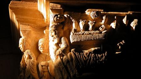 Capitel del ciclo de la Natividad