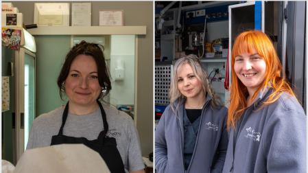 Amaia Meléndez (El Horno de Pedro) y Teresa y Judith Etxarri (Gurevet)
