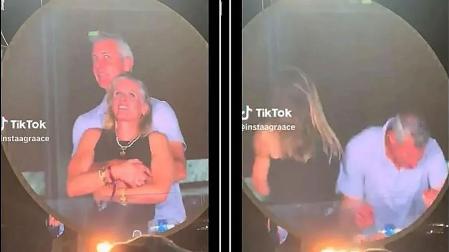 La imagen que se hizo viral de una pareja captada por la 'kisscam' de un concierto de Coldplay y que destapó una doble infidelidad