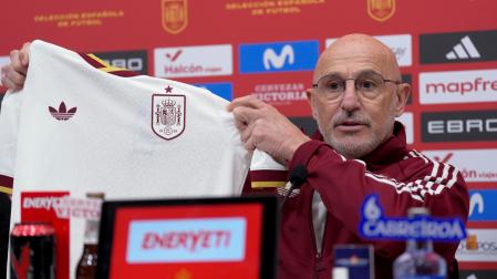 Luis de la Fuente durante la última convocatoria de la selección española
