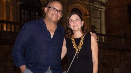 Miguelito Núñez junto a Pilar Chozas