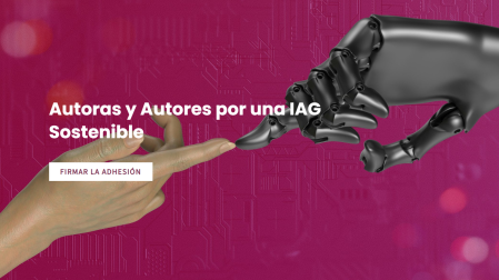 Web en la que se puede firmar el manifiesto: autoresporunaiasostenible.es