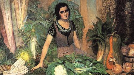 Vendedora de verduras, obra que se encuentra en el Museo de Navarra