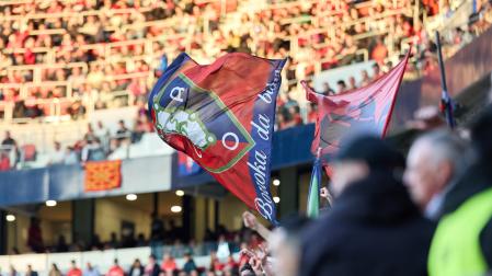 Imagen de la grada de El Sadar en el Osasuna-Girona