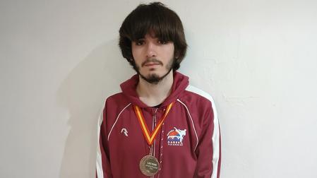 Oroel Villanúa, con su medalla de bronce de la Olimpiada Matemática Española