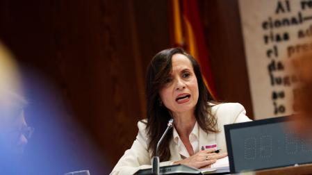 La presidenta del Redeia, Beatriz Corredor, en su comparecencia ante la Comisión de Investigación sobre el apagón