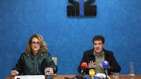 Susana Castanera y Xabier Alcuaz, en la FNMC