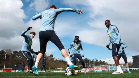 Entrenamiento reciente de la selección inglesa