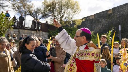 Celebración del Domingo de Ramos en Pamplona.