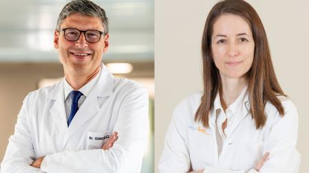 Los doctores Antonio González, del CCUN, y Marta González, del ICO, participan en este ensayo clínico con el Institute of Cancer Research de Londres y el Princess Margaret Hospital de Toronto