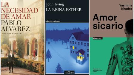 Portadas de tres de las novedades que saldrán a la venta en abril