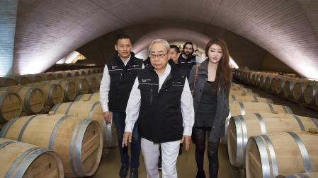 Componentes del equipo de Master Chef en China visitaron en 2016 Bodegas Señorío de Otazu, en Etxauri