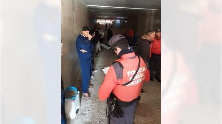 Intervención policial en la bajera de San Jorge