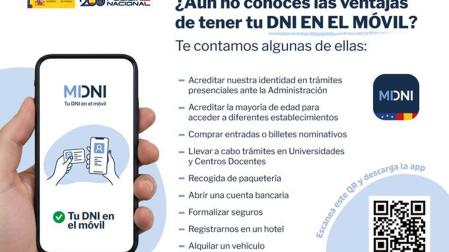 A partir del 2 de abril se puede usar del DNI desde el móvil