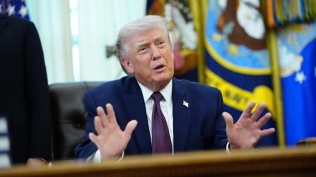 Donald Trump, en el Despacho Oval de la Casa Blanca