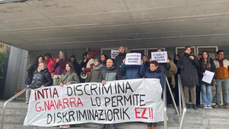 Protesta de los trabajadores de INTIA