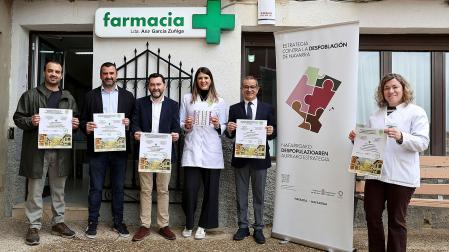 Responsables del programa en la presentación de este miércoles por la mañana en Arróniz