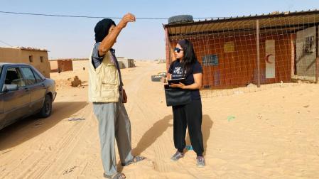 Brithanny Vera viajó a los campamentos para seis meses, pero ha ido prolongando la estancia