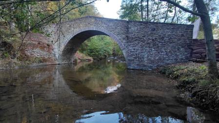 Aspecto actual del puente de Urdíroz, conocido popularmente como ‘puente esqueleto’, ya restaurado